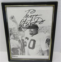 Signed Football Player Photo