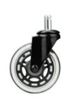 6 Pcs of 2.5 inch office chair casters transparent