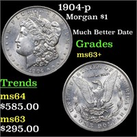 1904-p Morgan $1 Grades Select+ Unc