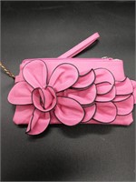 Pink Clutch with Matching Flower