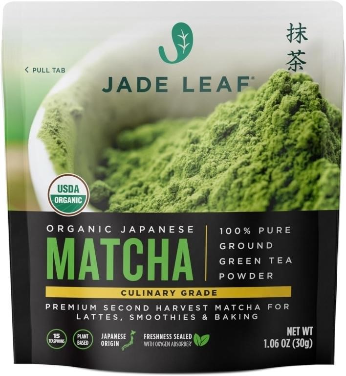 Sealed - Jade Leaf Organic Matcha Green Tea Powder