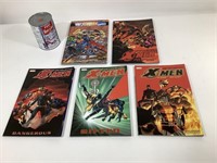 5 comics Xmen Marvel et DC vs Marvel