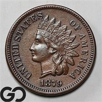 1879 Indian Head Cent, Choice BU Bid: 90