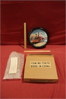 New in Box Train Wall Clock with Train Sounds