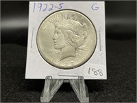 Peace Silver Dollars :   1922-S