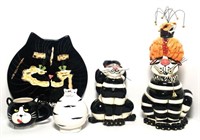 Sealed with A Kiss Cat Candle Holder & Cookie Jar