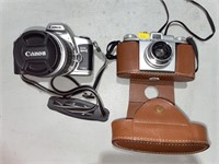 Vintage Kodak pony IV camera, vintage canon rod