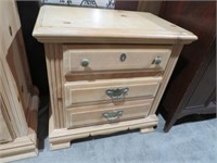 SOLID PINE 2 DRAWER NIGHT STAND