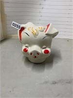 Happy Pig cookie jar head only