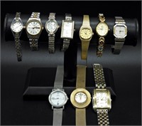 10 GOLD & SILVER LADIES WATCHES