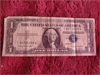1957 B Silver Certificate Dollar
