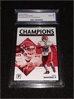 Patrick Mahomes 2018 Panini GEM MT 10 Champions of