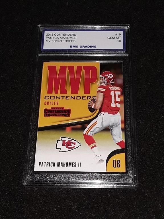 Patrick Mahomes 2018 Contenders GEM MT 10 MVP Cont