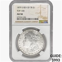 1879-S 7TF Rev 78 Morgan Silver Dollar NGC AU50