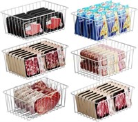 iSPECLE Freezer Baskets - 6 Pack  Large