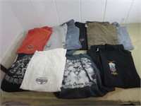 Large Lot of Harley Shirts & Hoodies - A