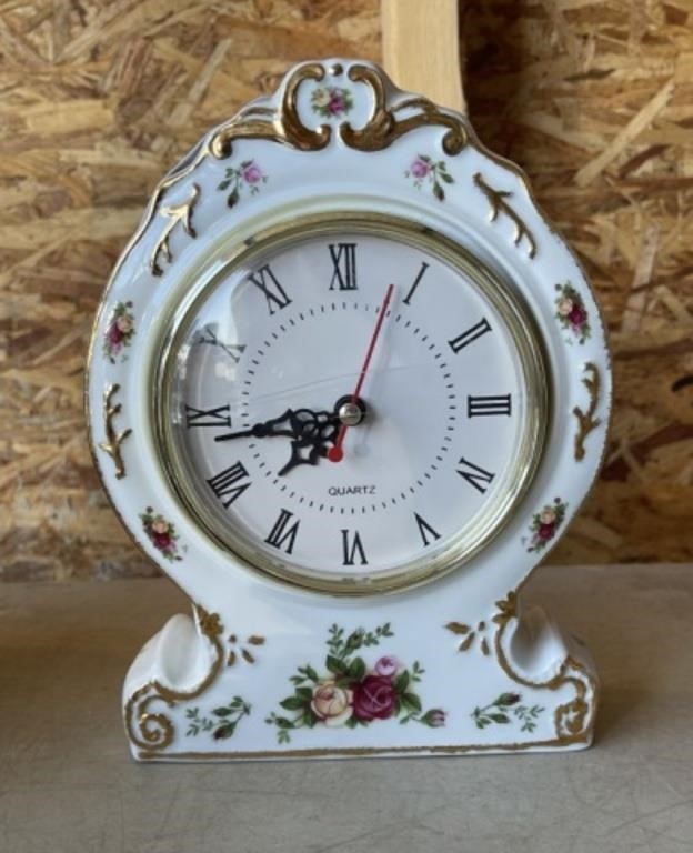 Royal Albert China Case Clock