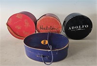 Set of 4 hat boxes