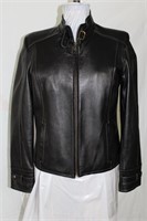 Leather racer jacket M/L Retail $485.00