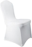 WELMATCH White Stretch Spandex Chair Covers