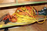 BOX LOT OF EXT. CORDS