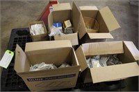 (5) Boxes Of Assorted Screws,Nuts,Bolts