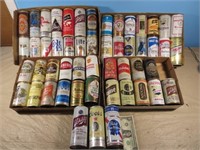 *52 Various Vintage Beer Cans, All Empty