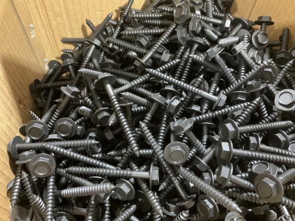 Box of #14-10 x 2 1/2 Hex Washer Head Screws