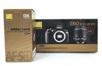 (2pc) Nikon D60 18-55 Vr Kit, Nikkor Lens