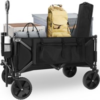 Collapsible Folding Wagon,Utility Beach Wagon Cart