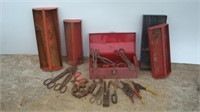 Toolbox Trays, Shears and Tools