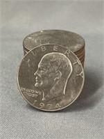 (12) Eisenhower $1 Coins
