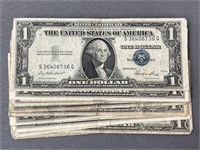 (17) $1 Silver Certificates