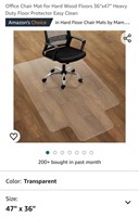 Office Chair Mat for Hard Wood Floors 36"x47"