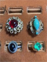 4 vintage rings, no display