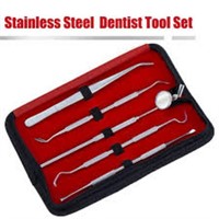 5 Pcs Dental Tools Teeth Cleaning Kit  Size: