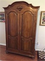 Entertainment Armoire with Molded Top