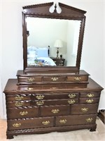 Traditional Dresser with Mirror