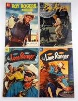 (4) DELL 10c WESTERN LOT  (2) ROY ROGERS