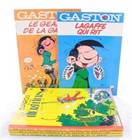 Franquin. Gaston-Spirou. Lot de 5 volumes