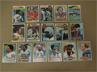 LOT OF 16 TOPPS NFL CARDS 1970-80 WALTER PAYTON