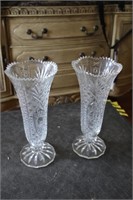 Pair of glass vases