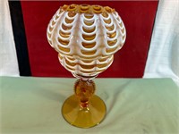 *MURANO GLASS COMPOTE