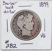 1899  Barber Half Dollar   VG