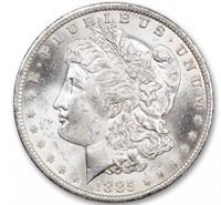 1885 o GEM BU Grade Morgan Silver Dollar
