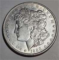 1888 P AU Plus Morgan Silver Dollar - $66 CPG
