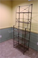 Free Standing Kitchen Bakers Rack w Scroll Design