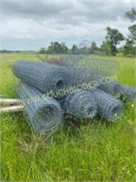 Several partial rolls of hinge joint field wire