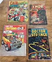 4 old comic books