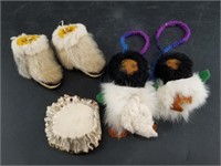 Several hand made Native Alaskan yo yos 1 needs ne